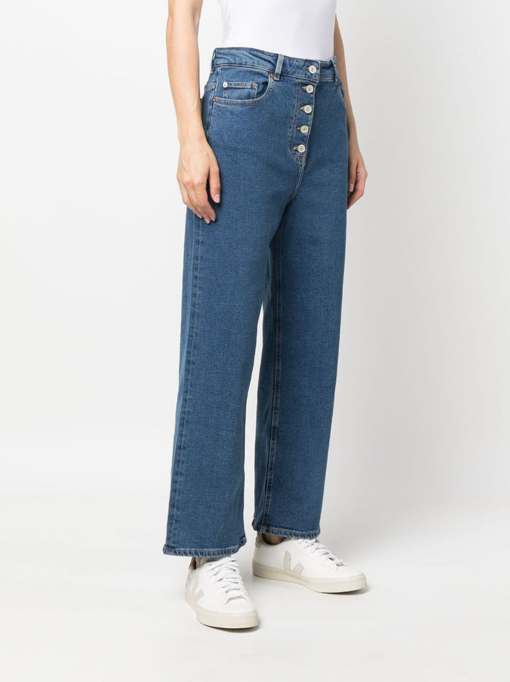 PAUL SMITH cropped wide-leg jeans-3