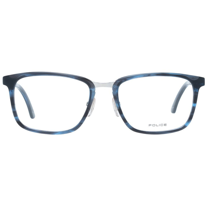Police Blue Men Glasses Frame