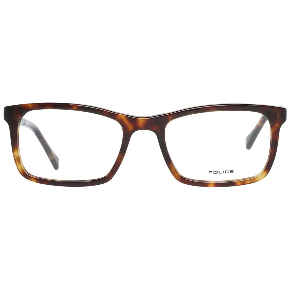 Police Brown Men Glasses Frame