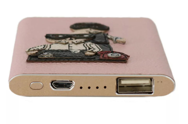 Dolce & Gabbana Charger USB Pink Leather #DGFAMILY Power Ban