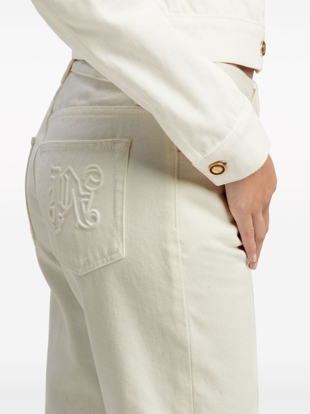 monogram straight-leg jeans-5