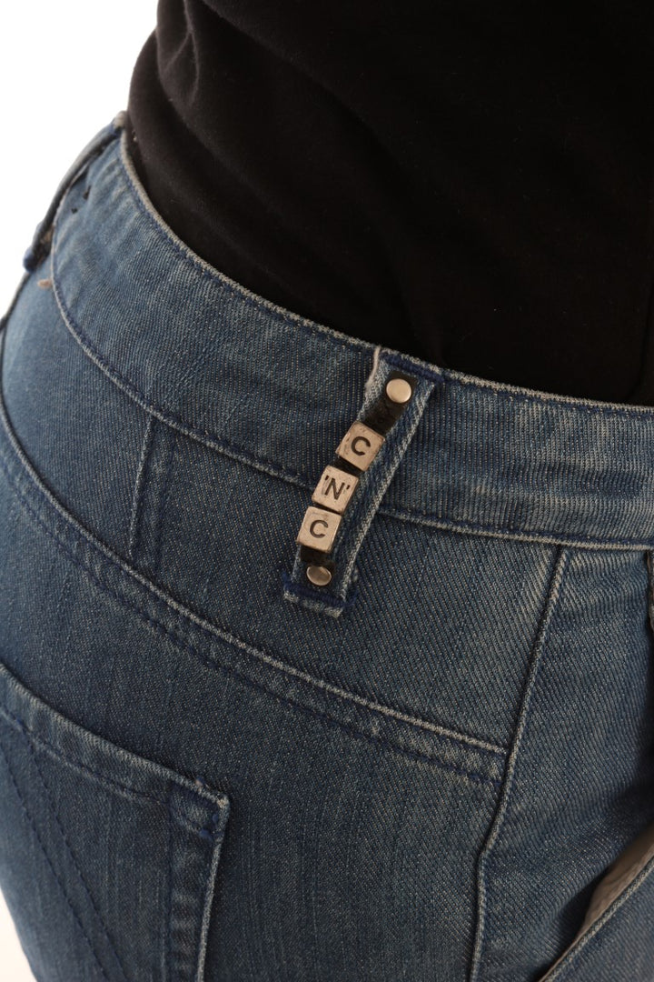 Costume National Blue Wash Cotton Slim Denim Jeans