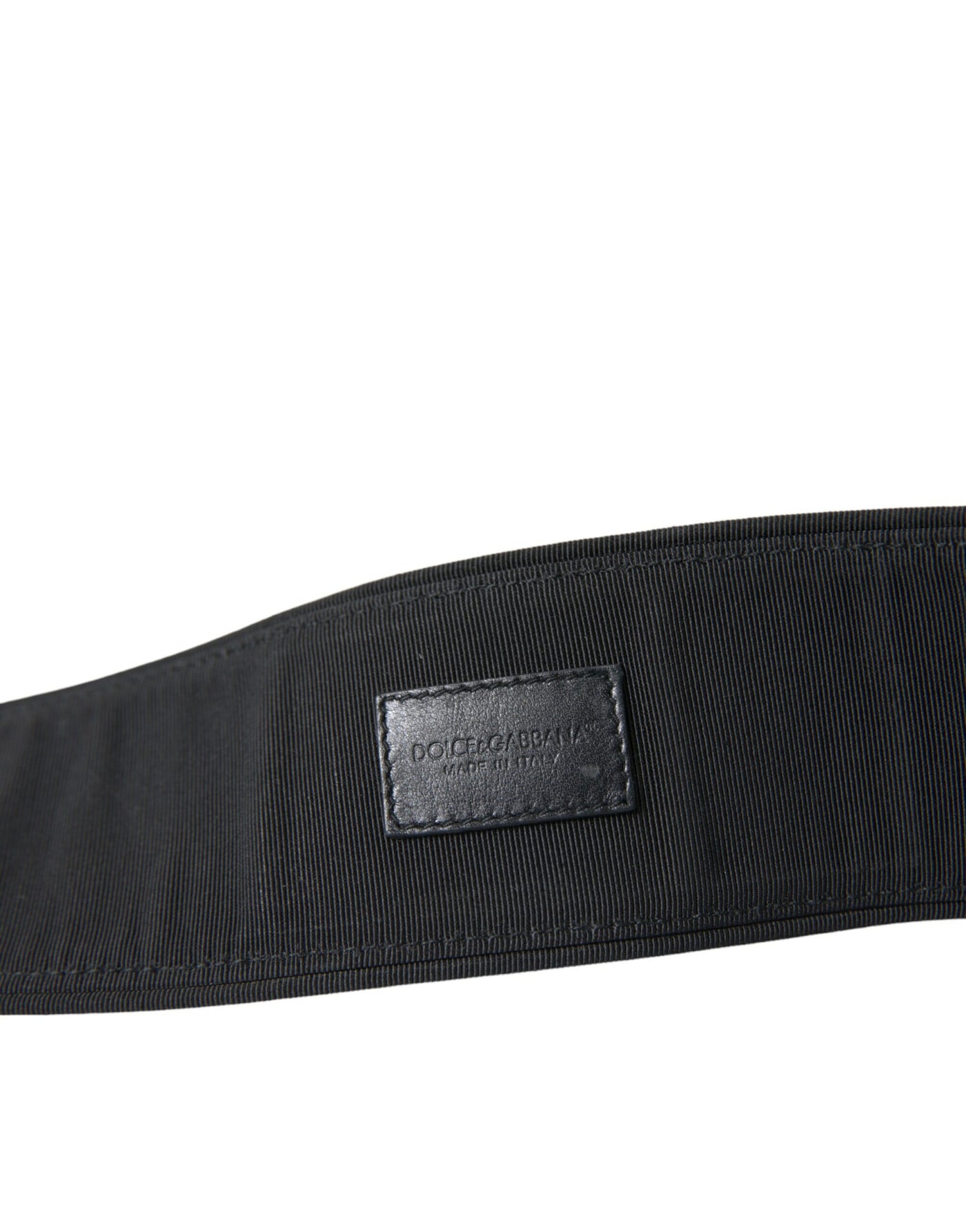 Dolce & Gabbana Black Suede Leather Wide Waist Belt
