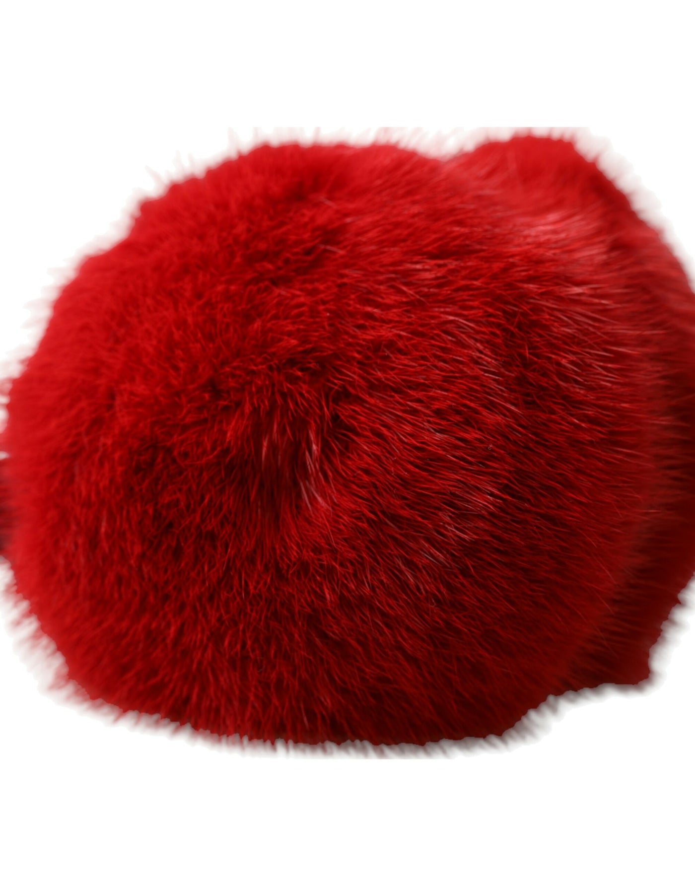 Dolce & Gabbana Red Mink Fur Winter Warmer Headband Ear Muffs