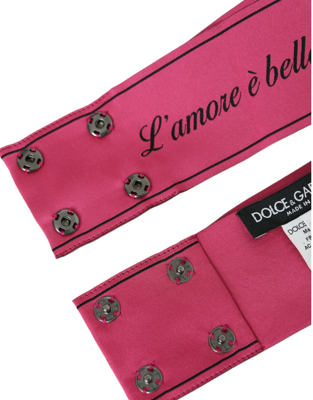 Dolce & Gabbana Pink L'Amore E'Bellezza Waist Belt