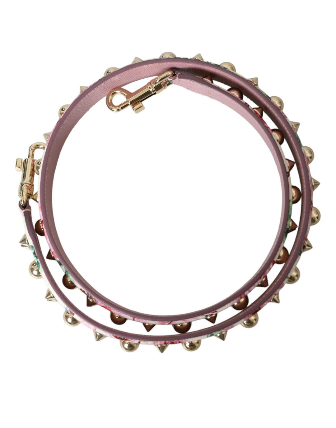 Dolce & Gabbana Pink Floral Handbag Accessory Shoulder Strap