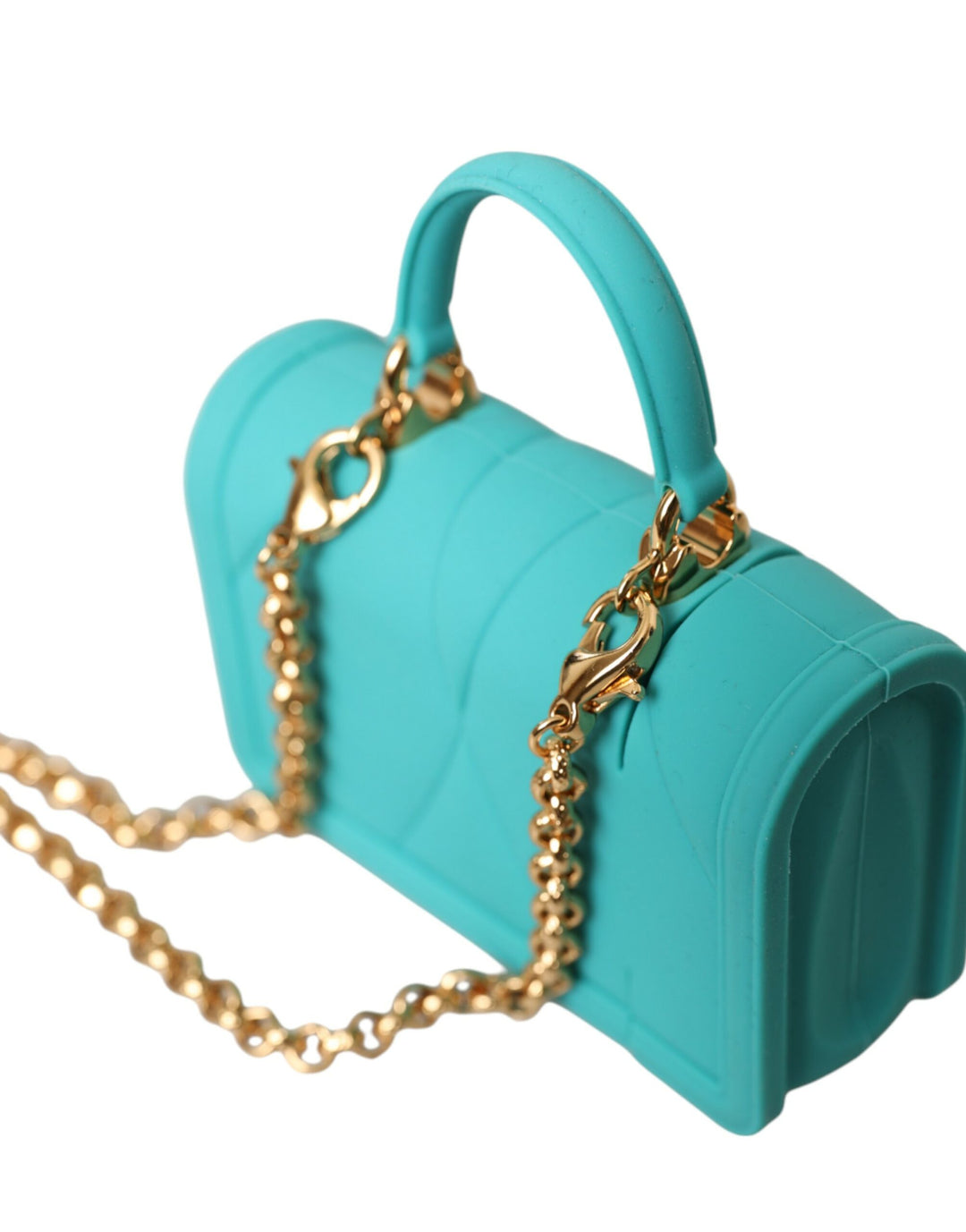 Dolce & Gabbana Turquoise Silicone Devotion Heart Cover Bag Airpods Case