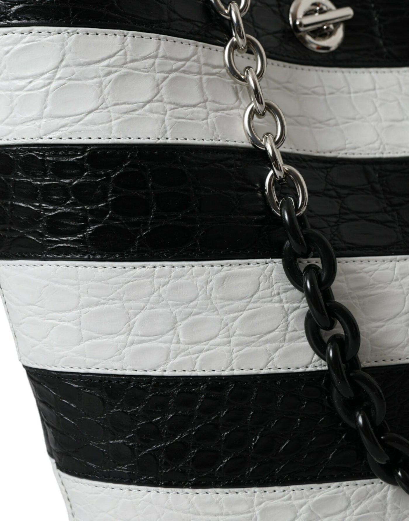 Balenciaga Chic Crocodile Leather Maxi Bucket Bag