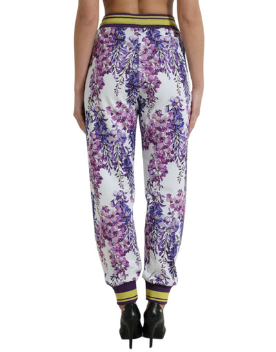 Dolce & Gabbana  Multicolor Floral Print Jogger Pants