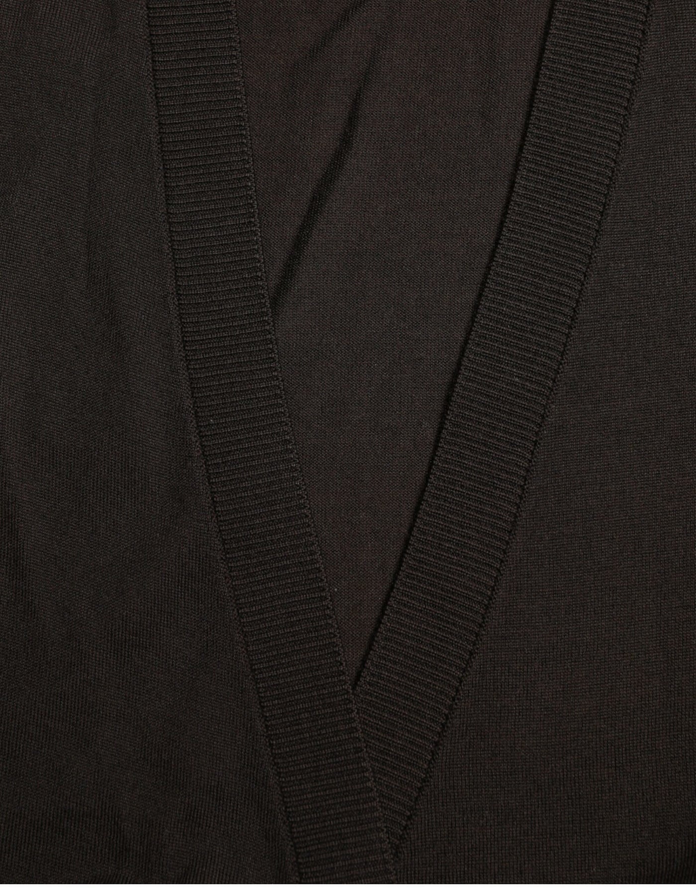 Dolce & Gabbana Black Wool V-neck Crossed Cardigan Sweater