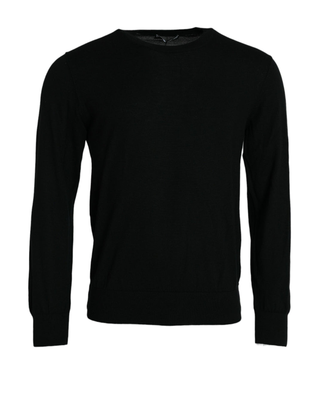 Dolce & Gabbana  Black Cashmere Crew Neck Pullover Sweater