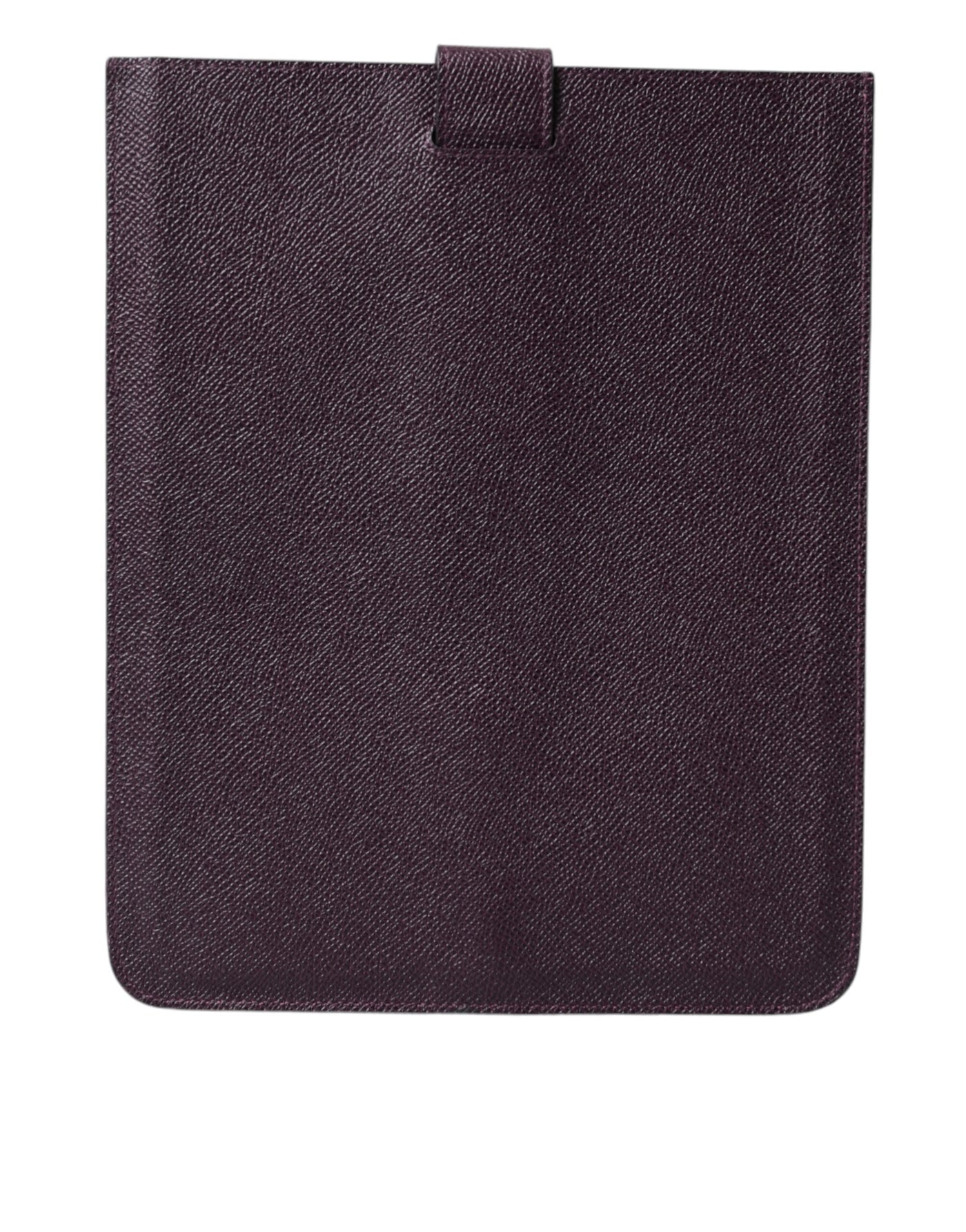 Dolce & Gabbana  Dark Brown Leather Logo Plaque Cover Sleeve Tablet Case