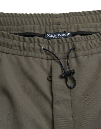 Dolce & Gabbana  Green Cotton Cargo Men Jogger Pants