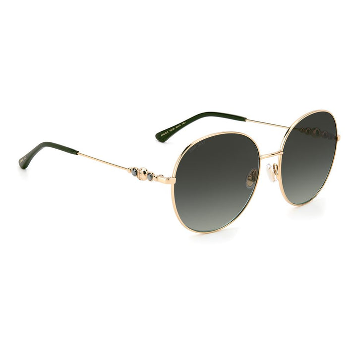 Green Stainless Steel Sunglasses