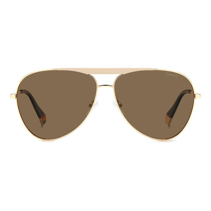 Gold Stainless Steel Sunglasses