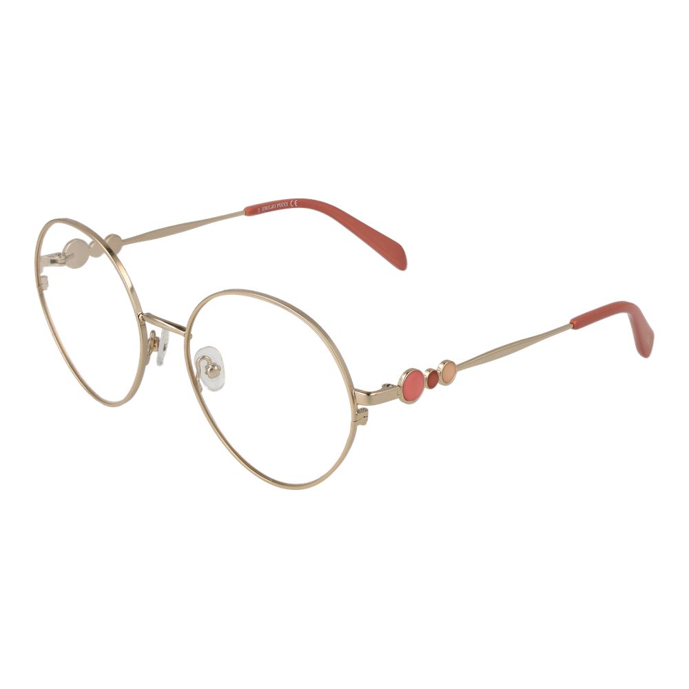 Emilio Pucci Gold Metal Glasses (Frames) – SEYMAYKA display picture 3