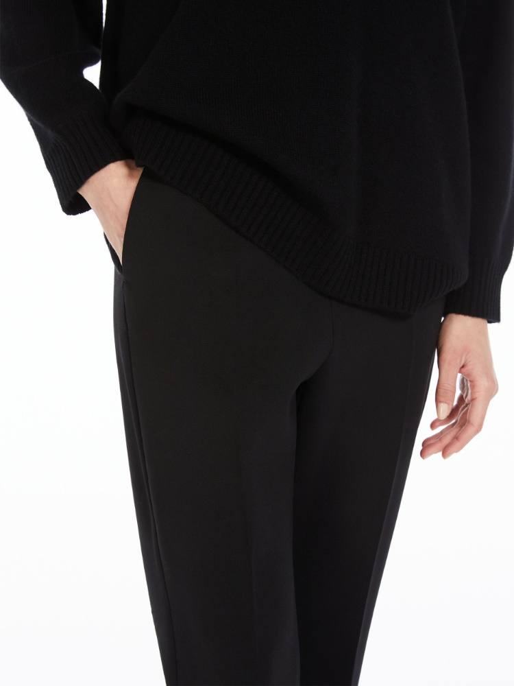 Nepeta ankle-length trousers in wool crepe-16