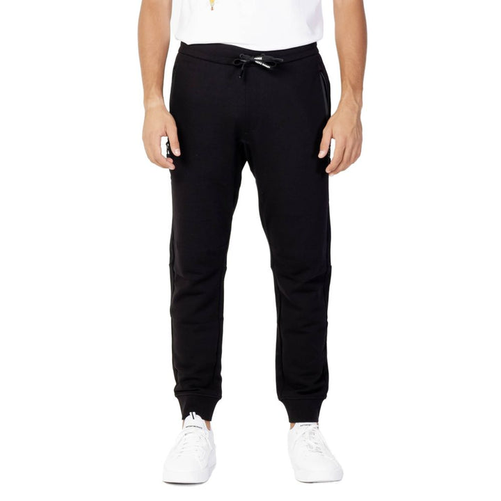 Armani Exchange Black Cotton Joggers Workout Pant