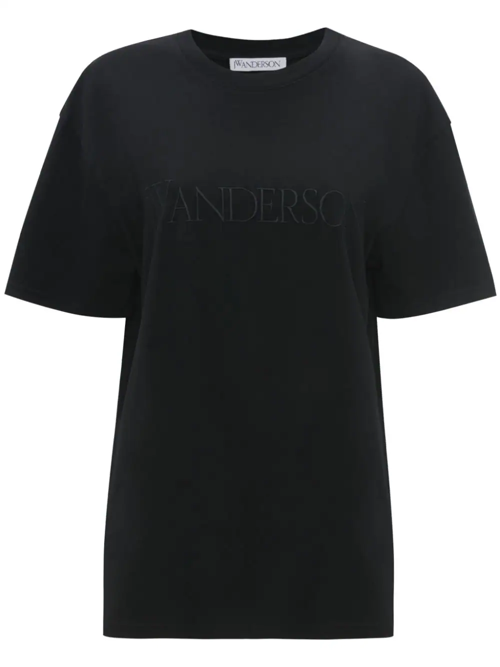 logo-embroidered cotton T-shirt-1