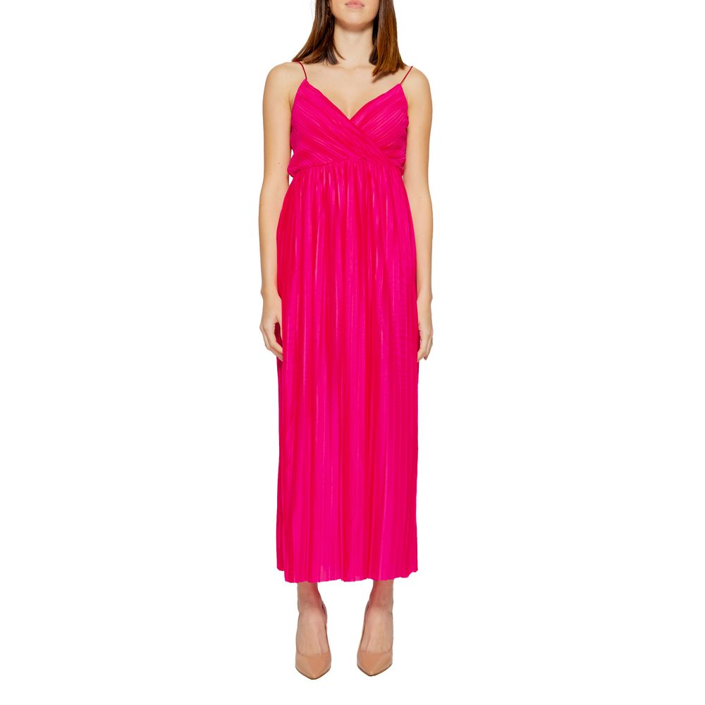 polyester long dress Rihoas Floral Jacquard Slip Maxi Dress