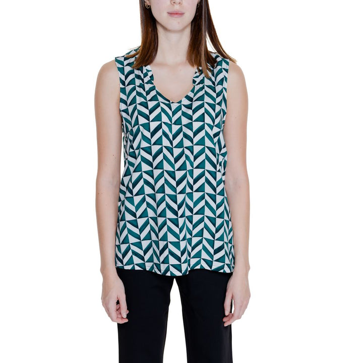 Green Viscose Tank Top