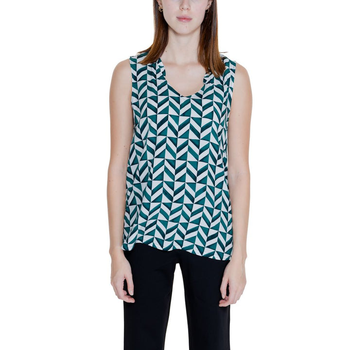 Green Viscose Tank Top