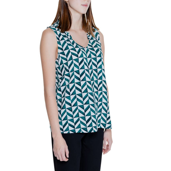 Green Viscose Tank Top