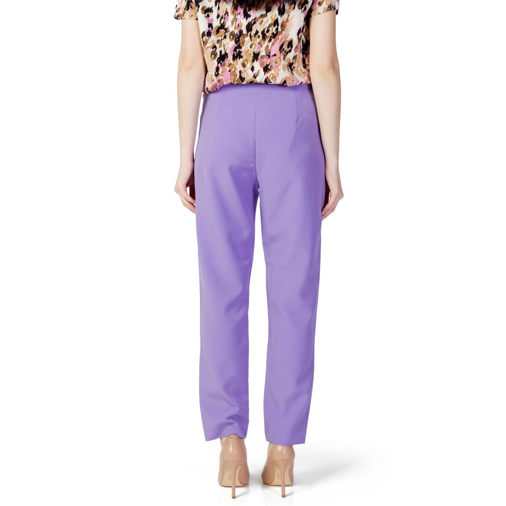 Purple Polyester Pant