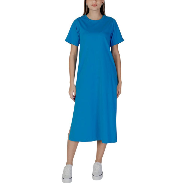 Blue Cotton Midi