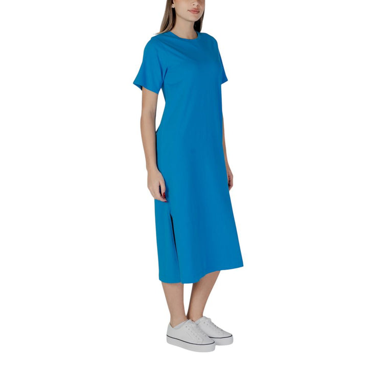 Blue Cotton Midi