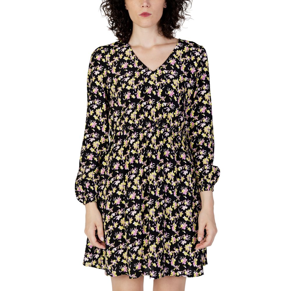 Jacqueline De Yong Black Viscose Short Dress – SEYMAYKA