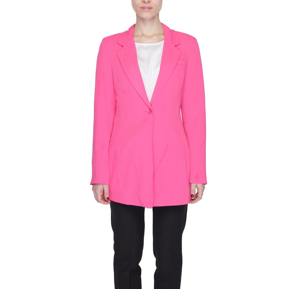 Vero Moda Pink Polyester Blazer SEYMAYKA Vero Moda Pink Polyester Blazer SEYMAYKA