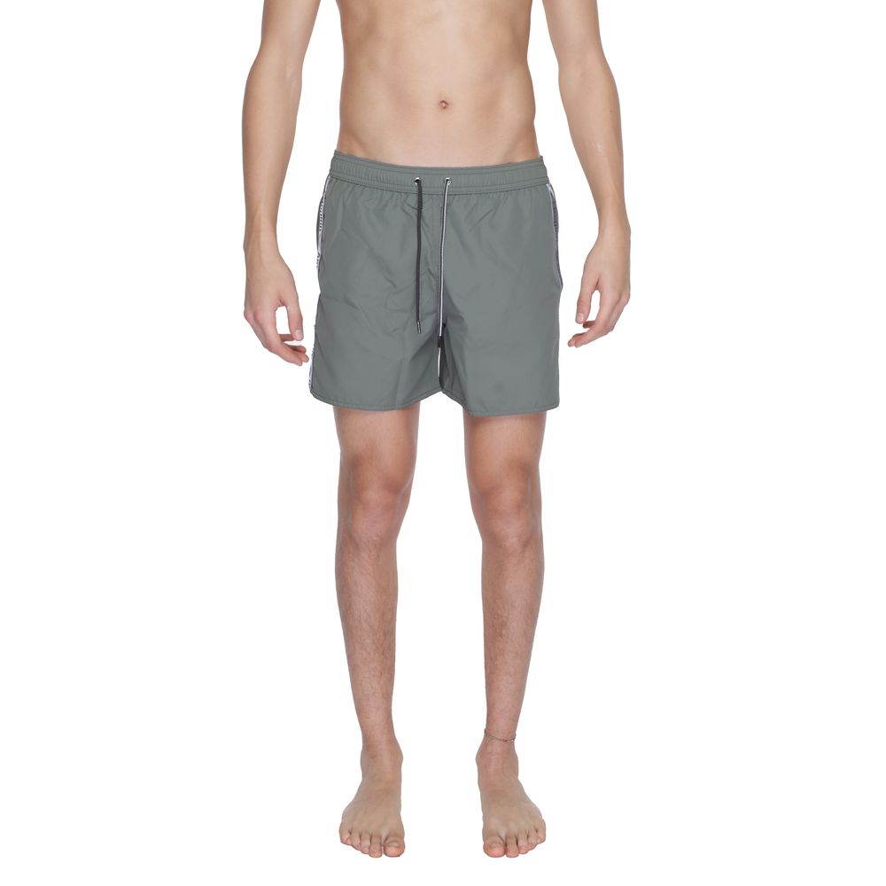 Green Polyester Swim Short