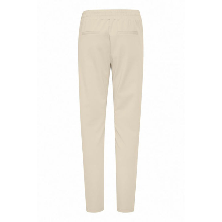 ICHI Beige Polyester Pant