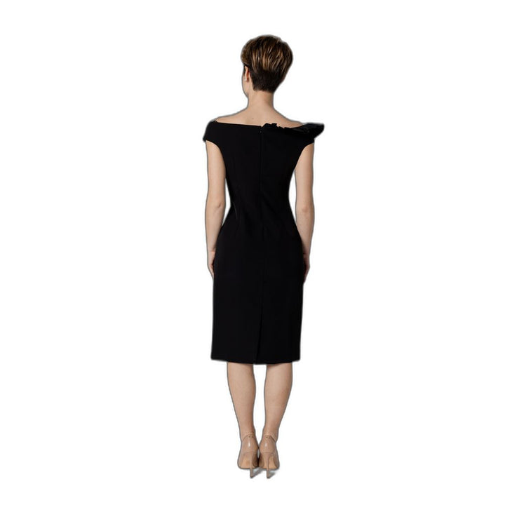 Black Polyester Midi