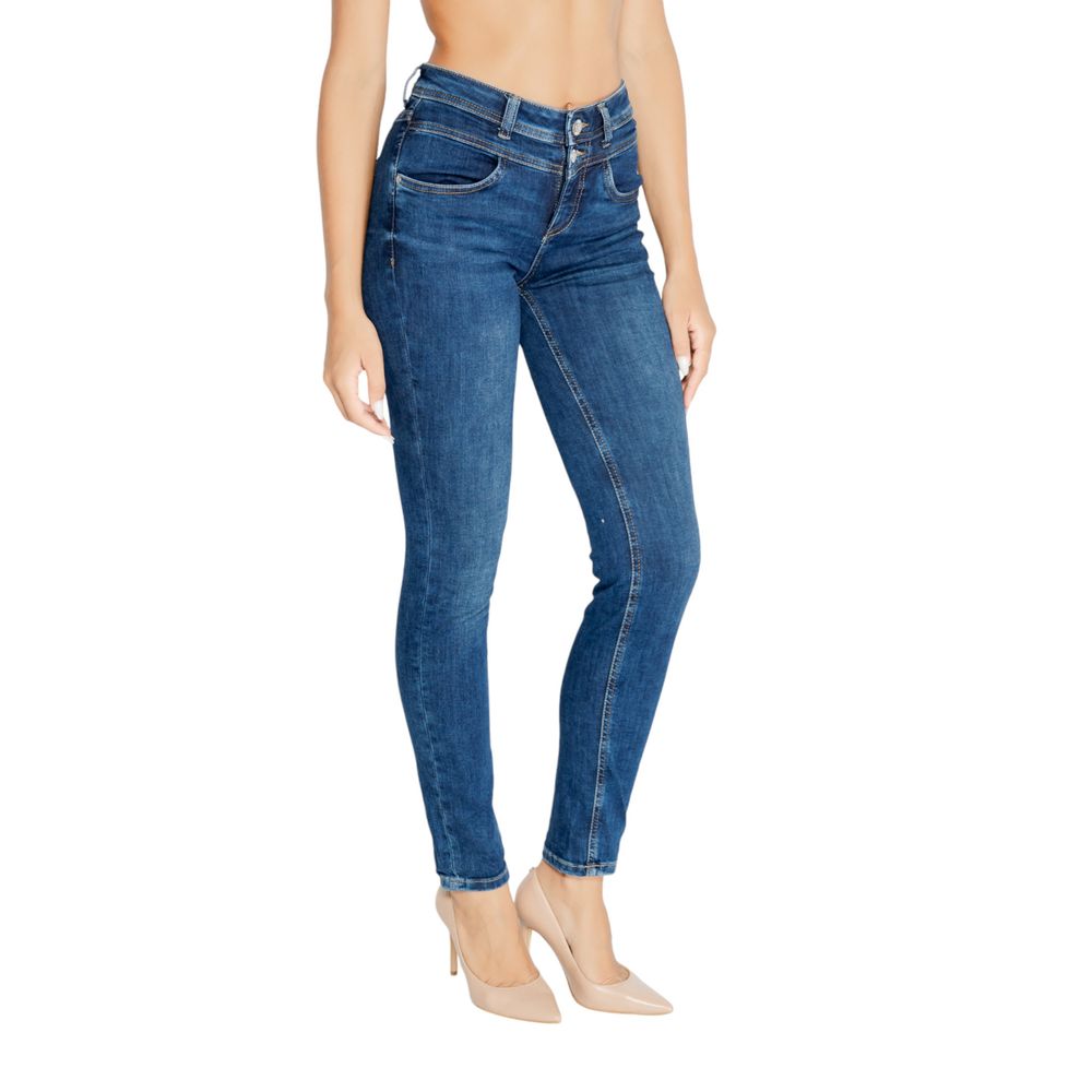 Street One Blue Cotton Mom Jean