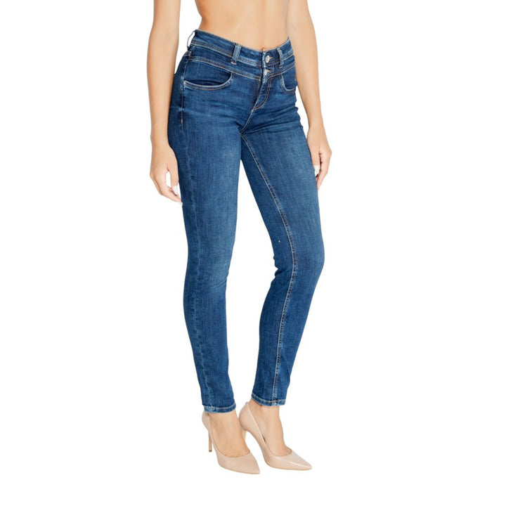 Street One Blue Cotton Mom Jean