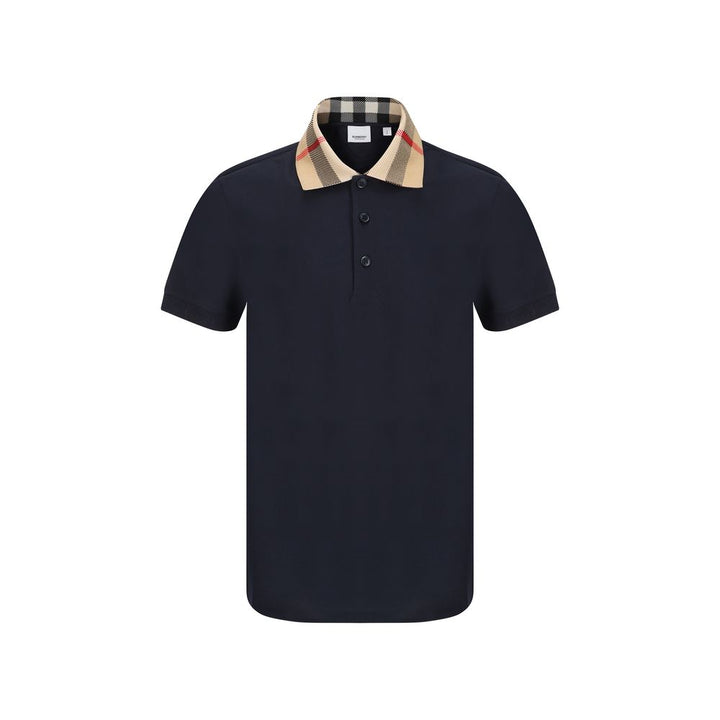 Burberry Blue Cotton Polo Shirt