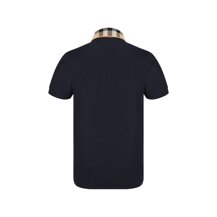 Burberry Blue Cotton Polo Shirt
