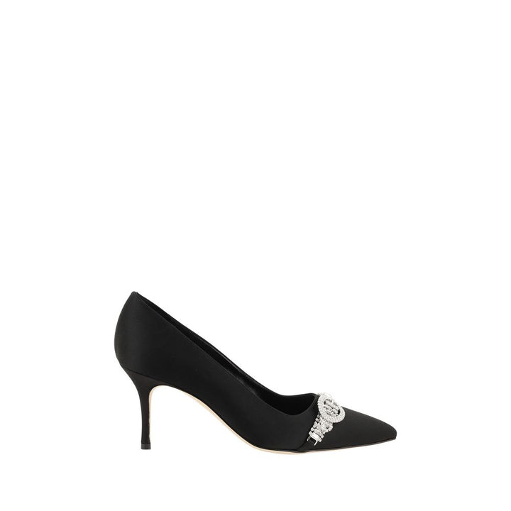 Black Asapump Satin Pumps