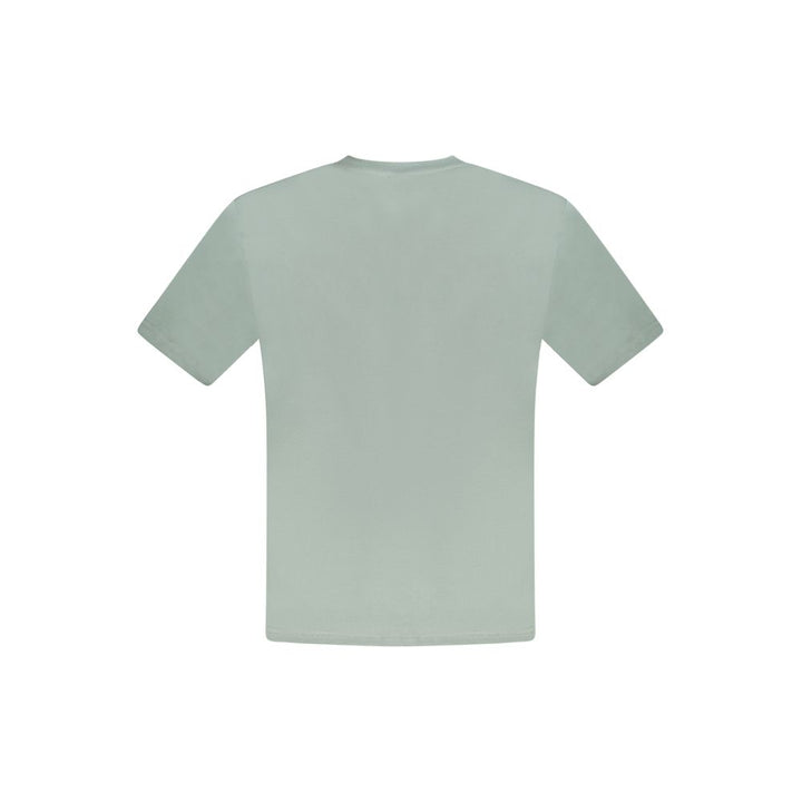 Green Cotton Men T-Shirt