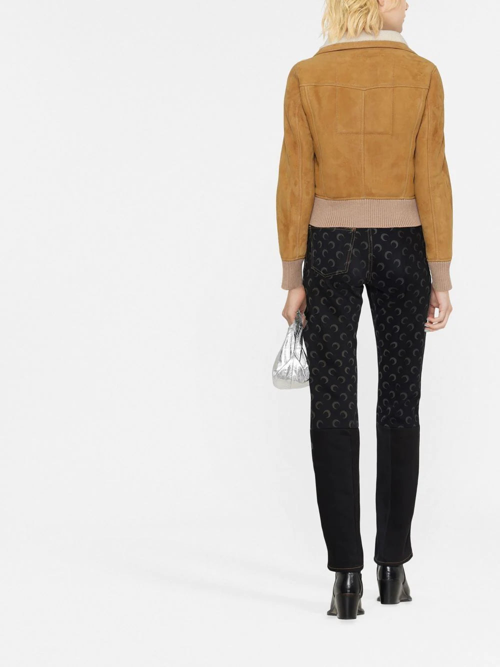 DSQUARED2 ribbed-detail zipped-up bomber jacket-3