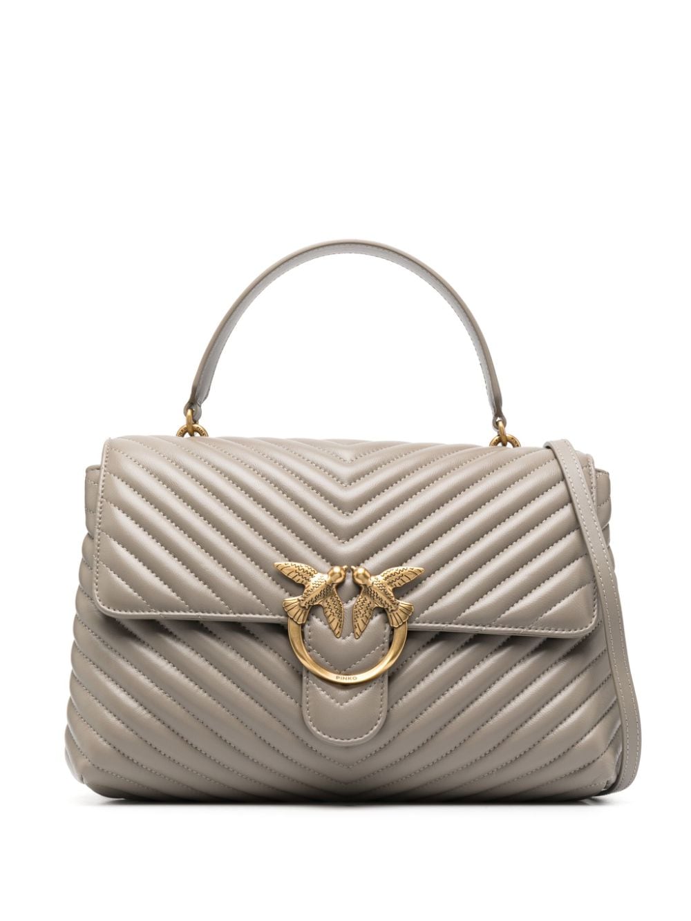 love-birds logo chevron-quilted bag-0
