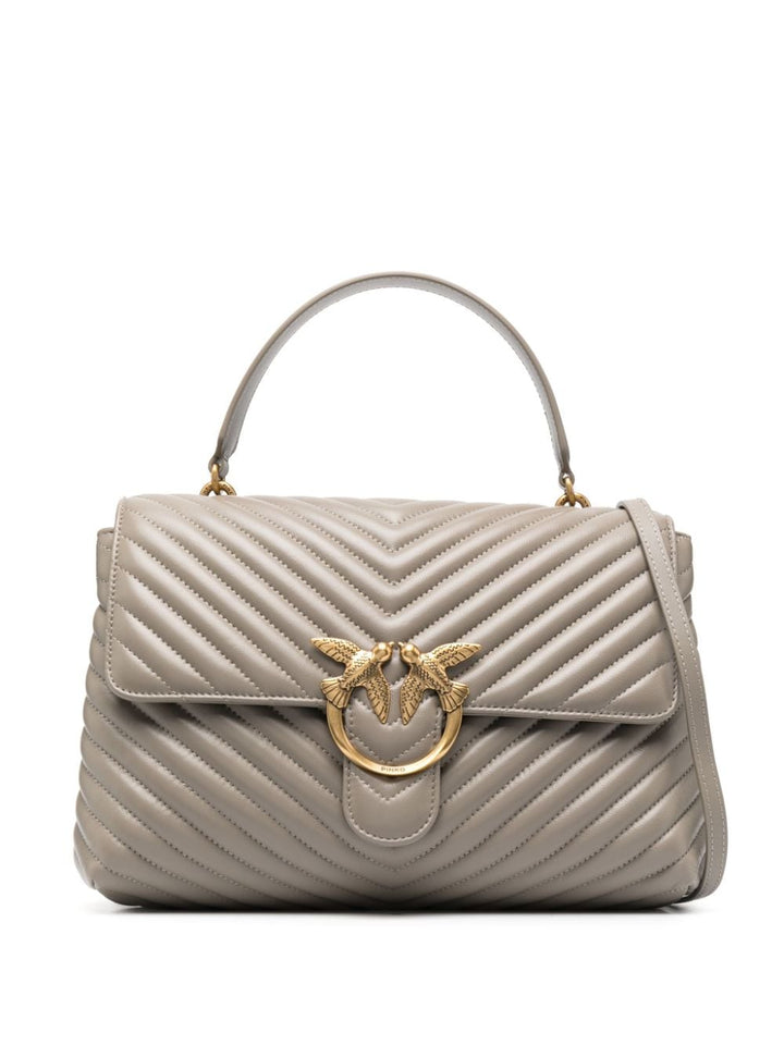 love-birds logo chevron-quilted bag-0