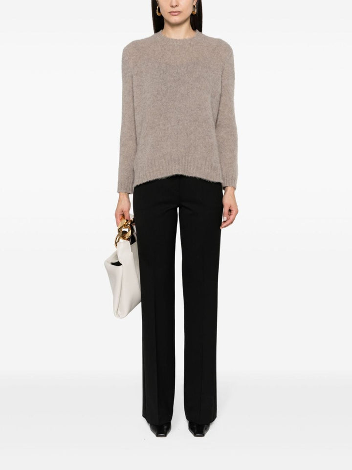 side-stripe flared trousers-2