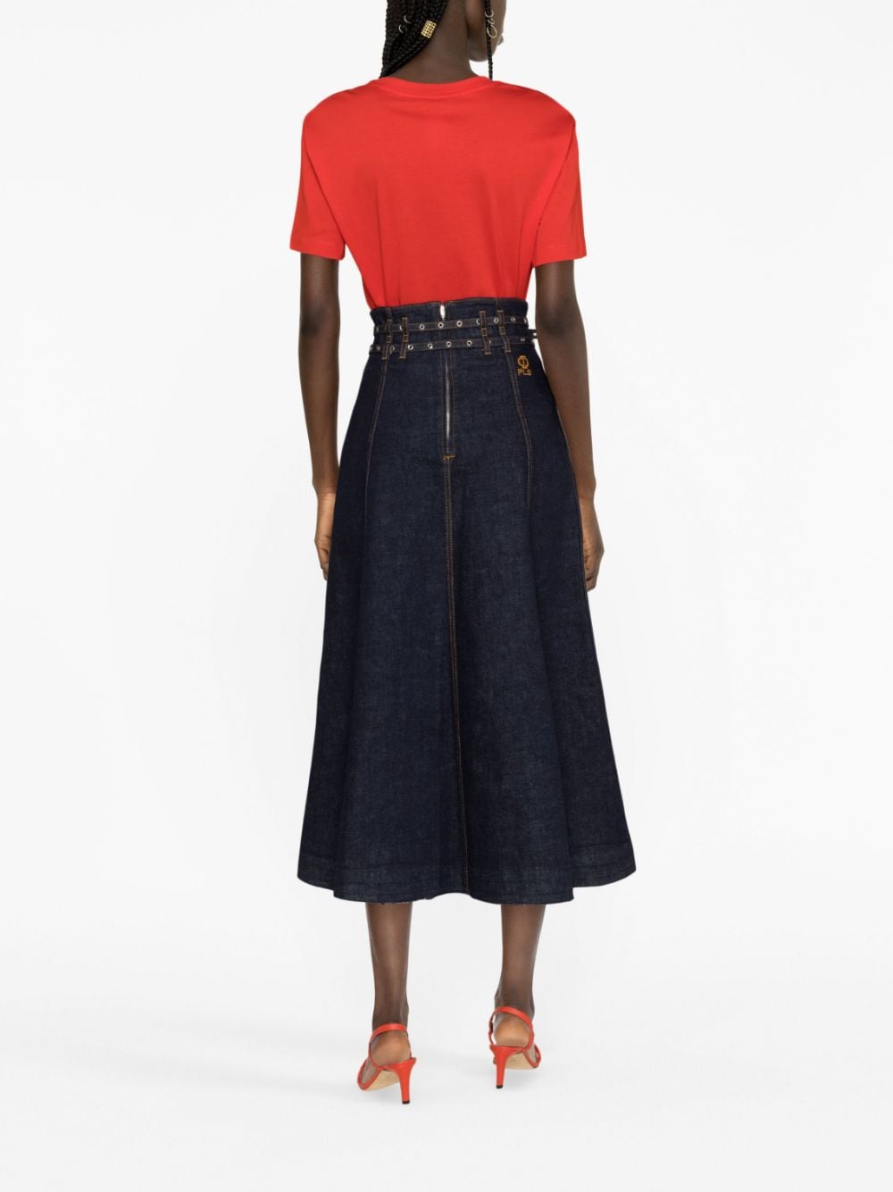 PATOU logo-print organic cotton T-shirt-17