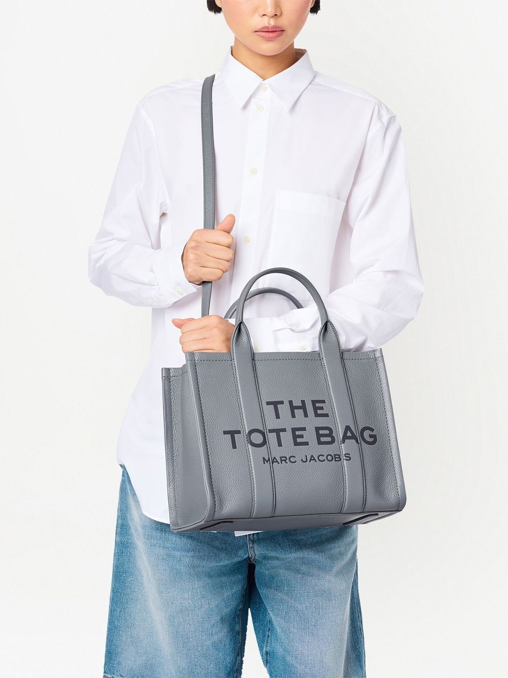 The Leather Medium Tote bag-12