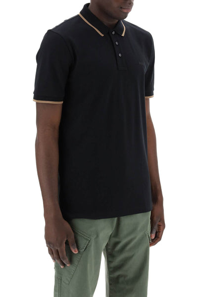 Boss polo shirt with contrasting edges-1