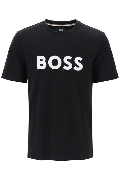 Boss tiburt 354 logo print t-shirt-0