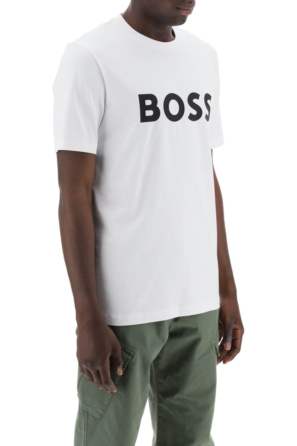 Boss tiburt 354 logo print t-shirt-1